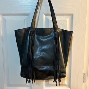 Black Tassel Tote